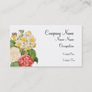 Cartes de visite de bouquet de ressort