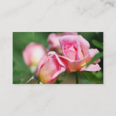 Cartes de visite de bourgeon de rose de rose (Dos)