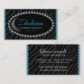 Cartes de visite de boutique de bijoux et (Devant / Derrière)