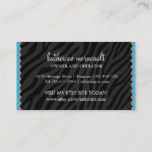 Cartes de visite de boutique de bijoux et (Dos)