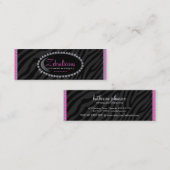 Cartes de visite de boutique de bijoux et (Devant / Derrière)