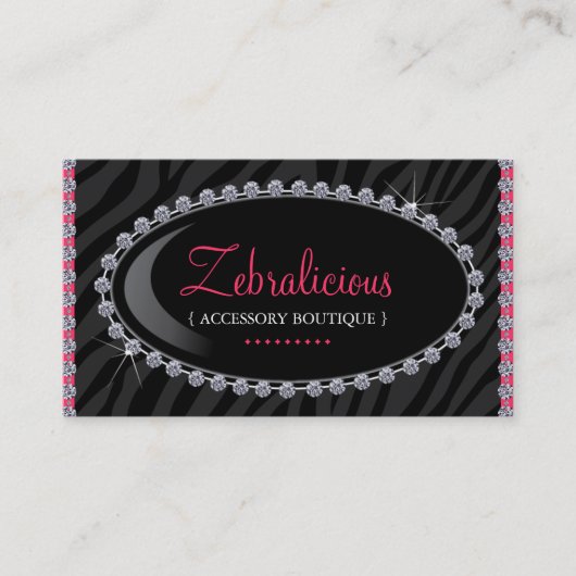 Cartes de visite de boutique de bijoux et (Devant)
