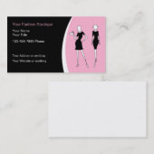 Cartes de visite de boutique de mode (Devant / Derrière)