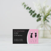 Cartes de visite de boutique de mode (Debout devant)