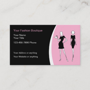 Cartes de visite de boutique de mode