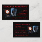 Cartes de visite de boutique informatique (Devant / Derrière)
