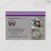 Cartes de visite de Bradley d'automne (Dos)