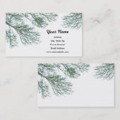 Cartes de visite de branches d'arbre (Devant / Derrière)