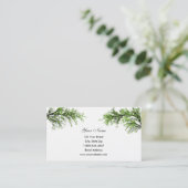 Cartes de visite de branches d'arbre (Debout devant)