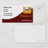 Cartes de visite de bricoleur (Devant / Derrière)