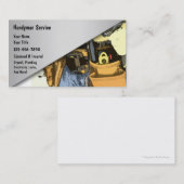 Cartes de visite de bricoleur (Devant / Derrière)
