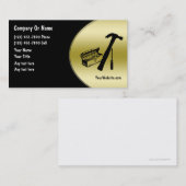 Cartes de visite de bricoleur (Devant / Derrière)