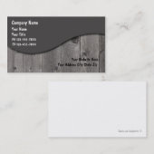 Cartes de visite de bricoleur (Devant / Derrière)