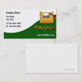 Cartes de visite de bricoleur (Devant / Derrière)