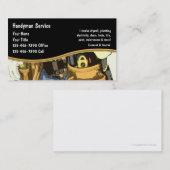 Cartes de visite de bricoleur (Devant / Derrière)