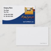 Cartes de visite de bricoleur (Devant / Derrière)