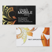 Cartes de visite de bronzage mobiles (Devant / Derrière)