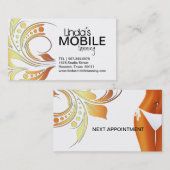 Cartes de visite de bronzage mobiles (Devant / Derrière)