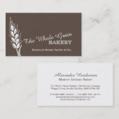 Cartes de visite de brun de grain de blé de (Devant / Derrière)