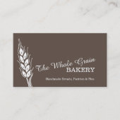 Cartes de visite de brun de grain de blé de (Devant)