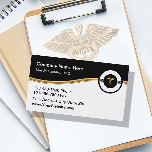 Cartes de visite de bureau Médicale classique