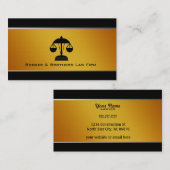 Cartes de visite de cabinet juridique (Devant / Derrière)