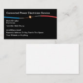 Cartes de visite de câbles électriques (Devant / Derrière)