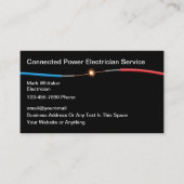 Cartes de visite de câbles électriques (Devant)