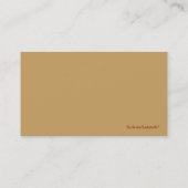 Cartes de visite de café (Dos)