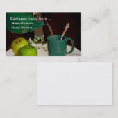 Cartes de visite de café aux fruits pommes (Devant / Derrière)