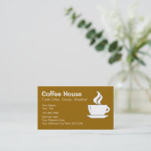Cartes de visite de café-restaurant (Debout devant)