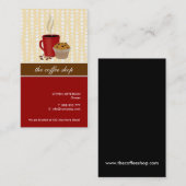 Cartes de visite de café-restaurant et de (Devant / Derrière)