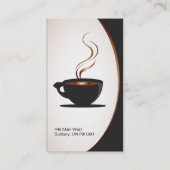 Cartes de visite de café-restaurant ou de (Dos)