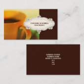 Cartes de visite de cafés {Brown} (Devant / Derrière)