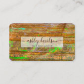 Cartes de visite de calques Green Opal Rock (Devant)