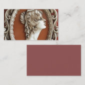 Cartes de visite de camée encadrés par cru (Devant / Derrière)