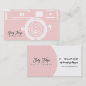 Cartes de visite de caméra | Photographie (Devant / Derrière)