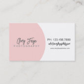 Cartes de visite de caméra | Photographie (Dos)