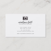 Cartes de visite de caméra | Photographie (Dos)