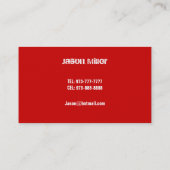 Cartes de visite de camion (Dos)