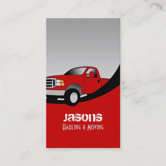 Cartes de visite de camion (Devant)