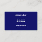 Cartes de visite de camion (Dos)