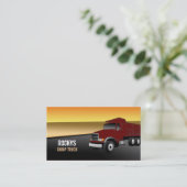 Cartes de visite de camion à benne basculante (Debout devant)