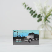 Cartes de visite de camion à benne basculante (Debout devant)