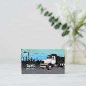 Cartes de visite de camion à benne basculante (Debout devant)