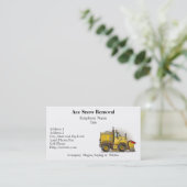 Cartes de visite de camion de chasse-neige (Debout devant)