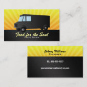 Cartes de visite de camion de nourriture (Devant / Derrière)