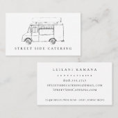 Cartes de visite de camion de nourriture (Devant / Derrière)