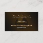 Cartes de visite de camp d'église avec le logo (Dos)