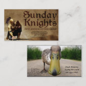 cartes de visite de canard (Devant / Derrière)